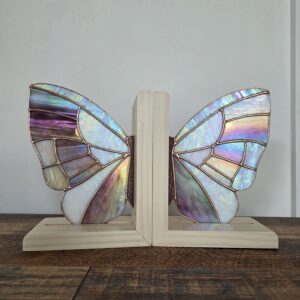 Iridescent Butterfly Bookends