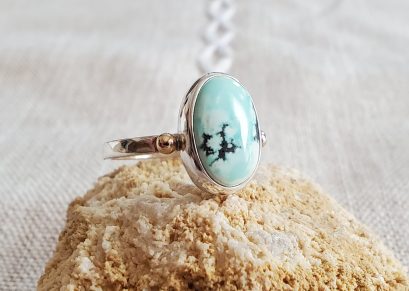 Blue Moon Turquoise Sterling Silver Ring Size 7